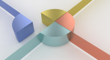 3d rendering of colorful sign for business concept info graphic design