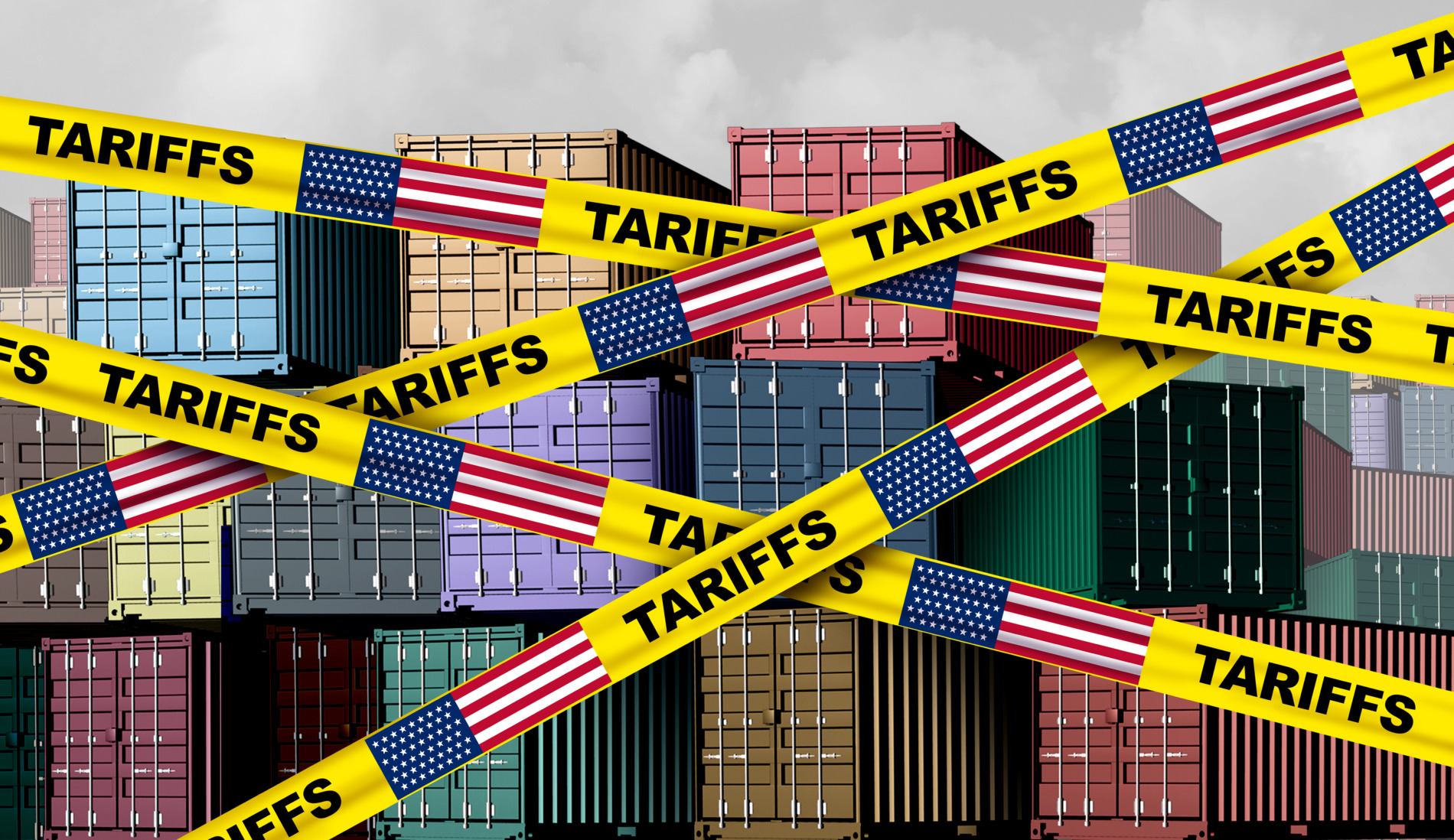 American tariffs and US government taxation or punative tariff trade war policy or duties imposed on imports and exports by a government on imported or exported goods as Protectionism.
